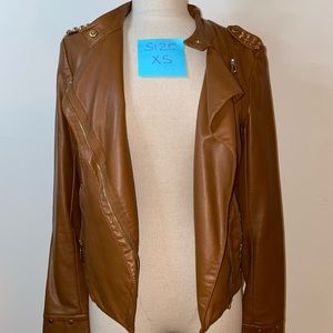 Real leather GUESS jacket.